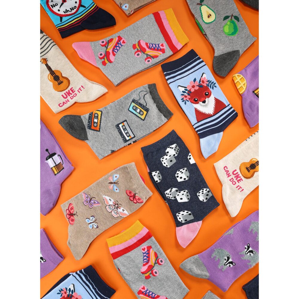 Hot Sox Women's Fun Wedding Bliss Crew Socks-1 Pair Pack-Cool & Cute Bride - Picture 2 of 3